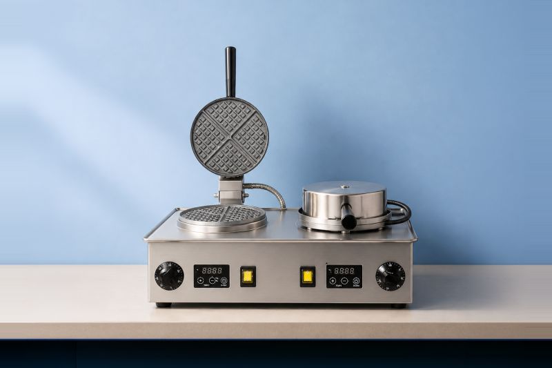 Double Head Waffle Cake Baker (Big/Small Grid)